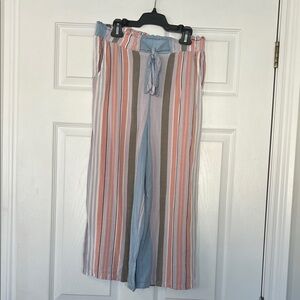 Angie Multicolor Striped Wide Leg Pants